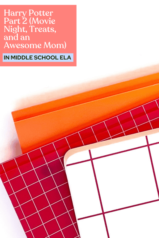 Harry Potter Part 2 (Movie Night, Treats, and an Awesome Mom)