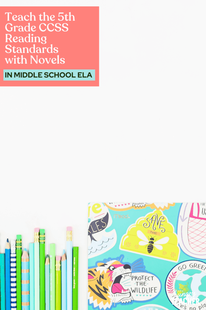 Teach the 5th Grade CCSS Reading Standards with Novels