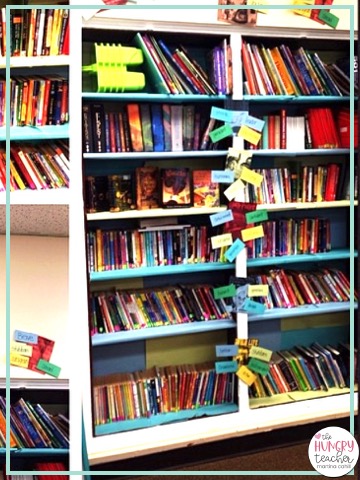 fifth grade classroom library bookshelves