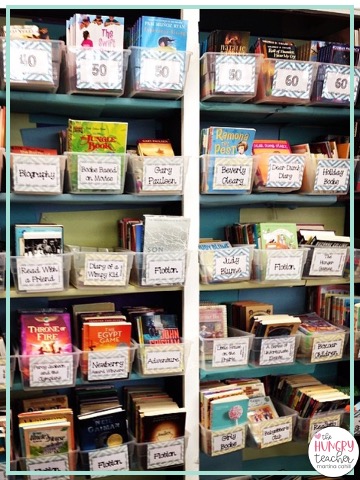 printable classroom library genre lables