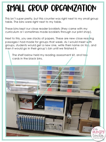 ORGANIZATION OF SMALL GROUPS AND GUIDED READING MATERIALS