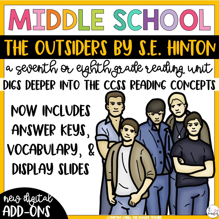 The Outsiders Middle School Novel study