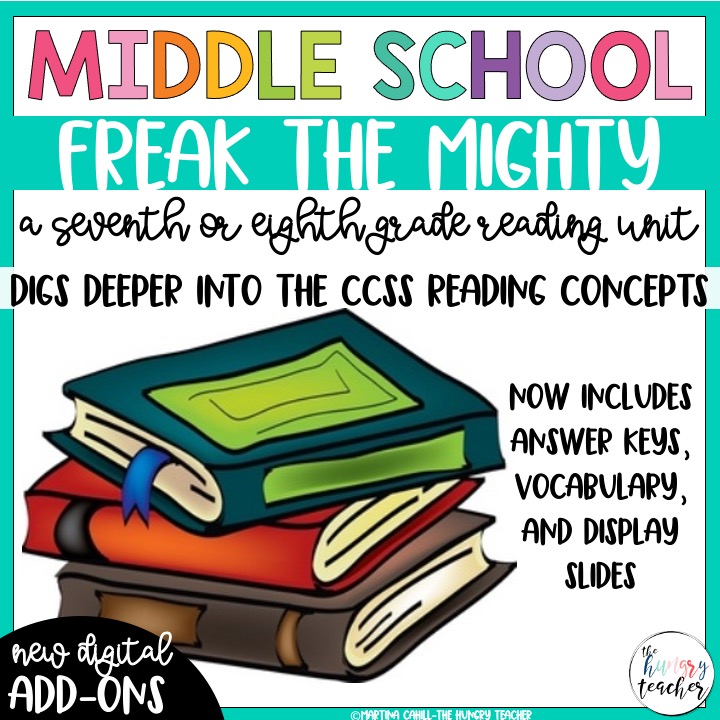 middle school freak the mighty novel study