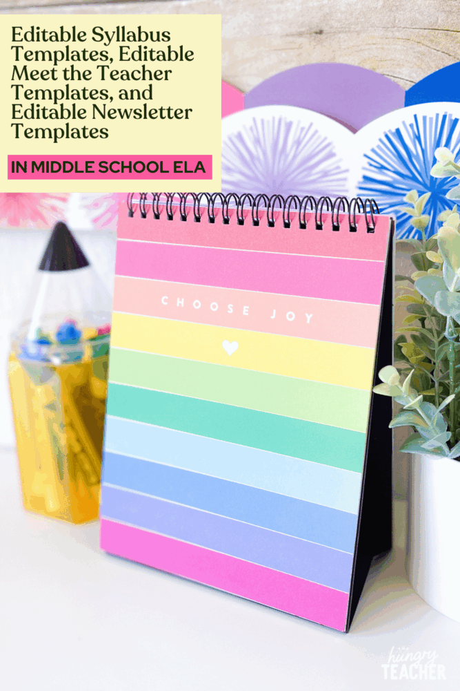 Editable Syllabus Templates, Editable Meet the Teacher Templates, and Editable Newsletter Templates