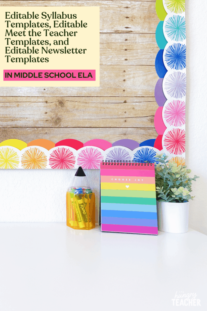 Editable Syllabus Templates, Editable Meet the Teacher Templates, and Editable Newsletter Templates