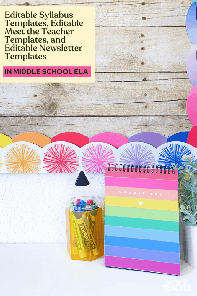 Editable Syllabus Templates, Editable Meet the Teacher Templates, and Editable Newsletter Templates