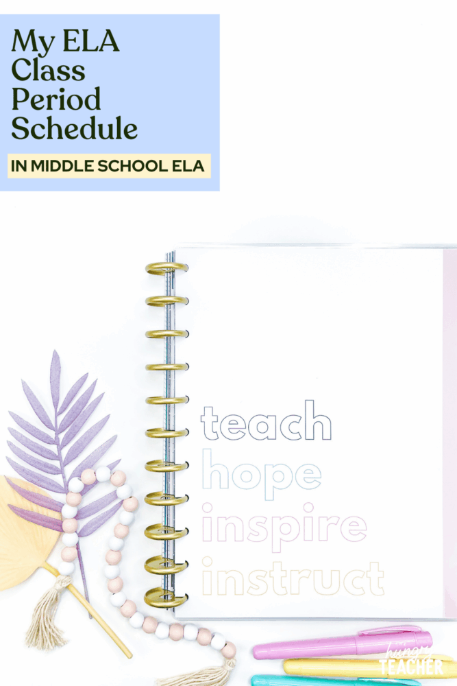 My ELA Class Period Schedule