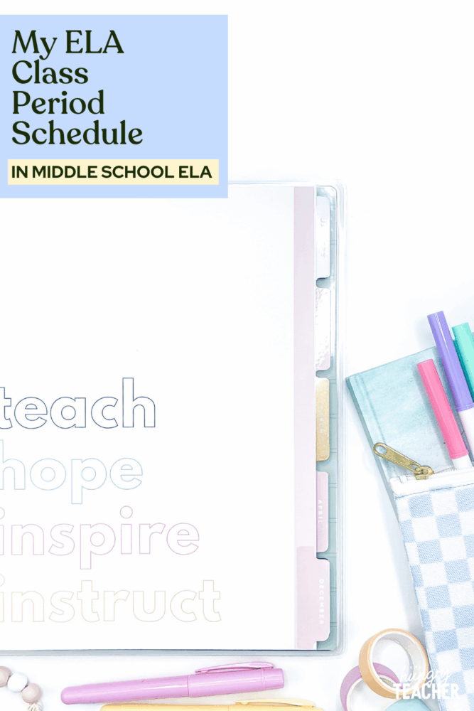 My ELA Class Period Schedule