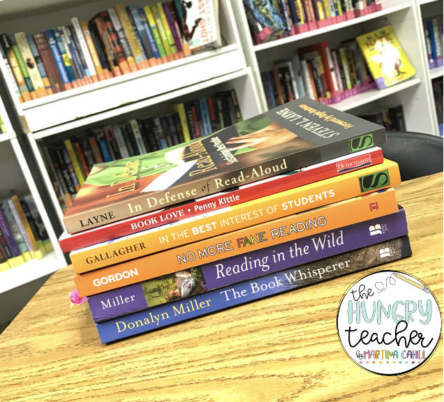 my favorite professional development books for supporting independent reading in middle school ela