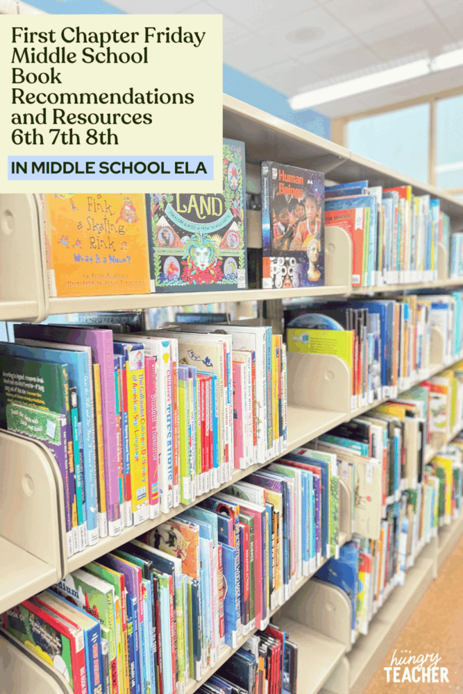 First Chapter Friday Middle School Book Recommendations and Resources |6th |7th | 8th