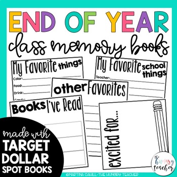 End of Year Memory Book Ideas for Upper Elementary - Your Thrifty Co-Teacher