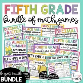 Fifth Grade Math Games {HUGE} Bundle of Resources - The Hungry Teacher