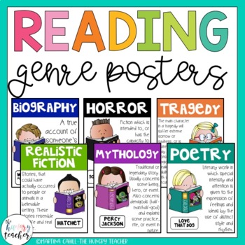 Genre Posters Classroom Decor and Chart Papers - The Hungry Teacher