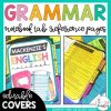 Middle School Grammar Reference Pages Notebook Tabs for Interactive ...