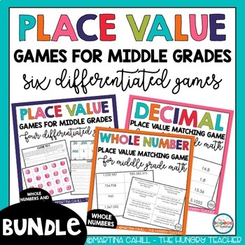 Place Value Math Centers: 6 Math Centers For Middle Grades - The Hungry Teacher