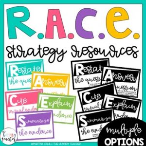 Race Reading Strategy and QRE Reading Strategy Resources Bundle - The ...