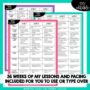 Self-Contained Editable Pacing Guide Curriculum Map for Long Term ...