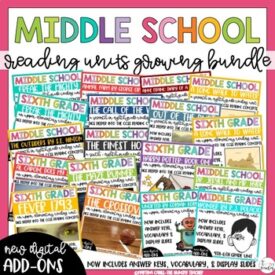 Middle School Socratic Seminar Reading Units BIG Bundle 6th 7th and 8th ...
