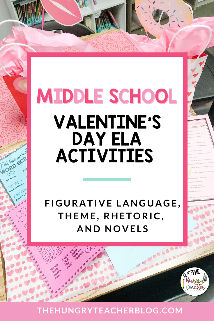 Middle School Ela Valentine Activities