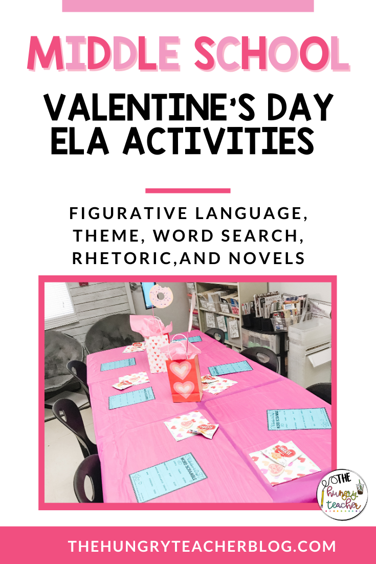 Middle School ELA Valentine s Day Activities The Hungry Teacher