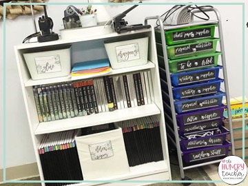 extra bookshelf for student materials