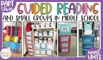 GUIDED READING IN MIDDLE SCHOOL CURRICULUM AND NOVELS WHOLE GROUPS PART 3