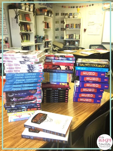 stacks of middle grade young adult novels