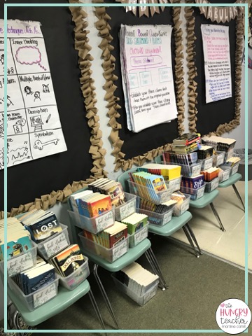all sets of book clubs out in my classroom for students to pick their books