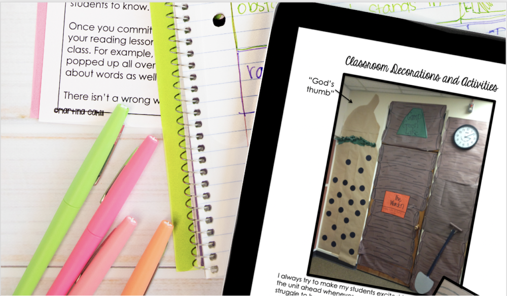 Sploosh, Onions, and God's Thumb while teaching Holes by Louis Sachar