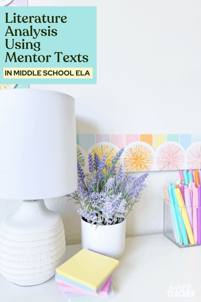 Literature Analysis Using Mentor Texts