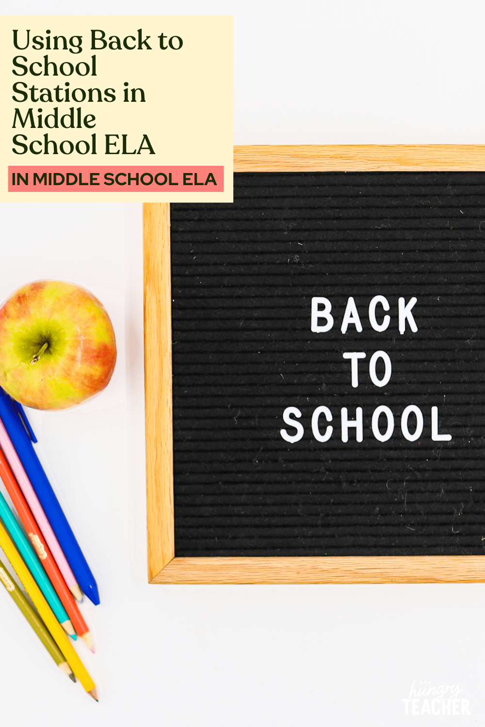 Using Back to School Stations in Middle School ELA