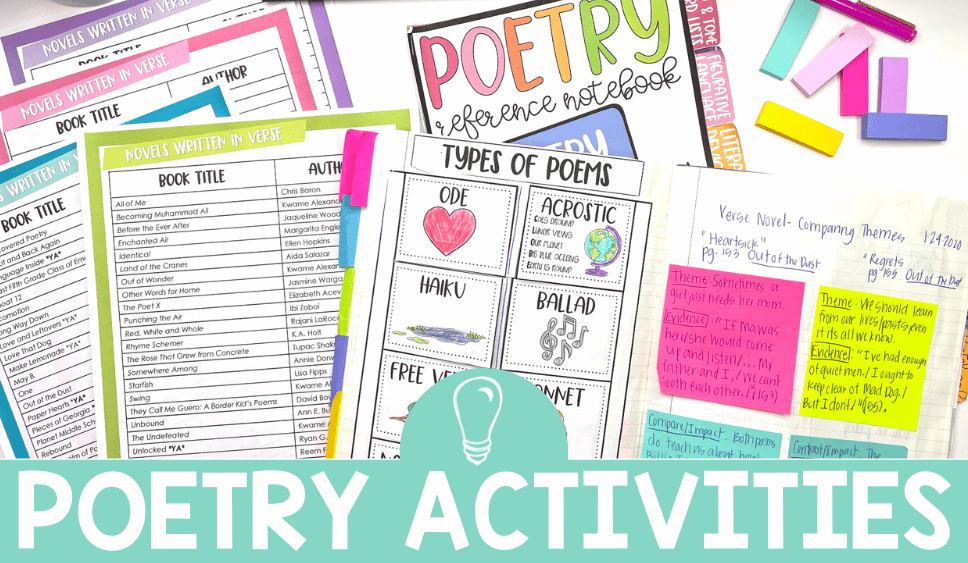 8 Activities for Teaching Poetry in Middle School