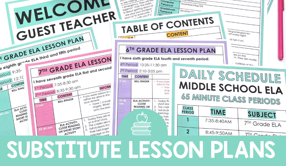 4-easy-substitute-teacher-lesson-plans-for-ela-the-hungry-teacher