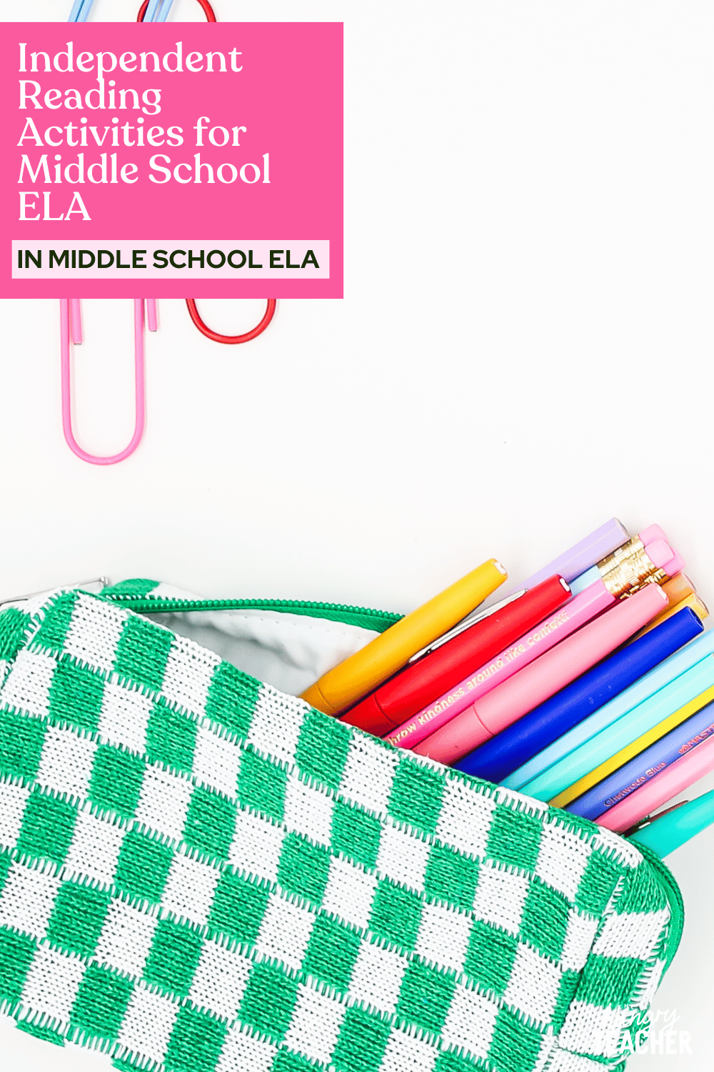 Independent Reading Activities for Middle School ELA