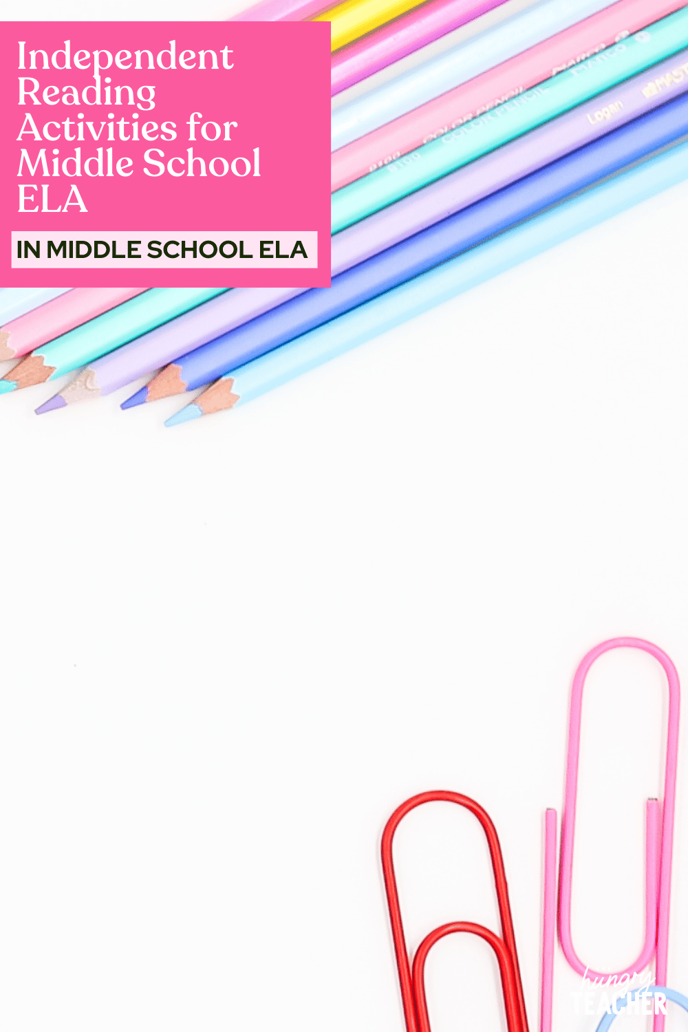 Independent Reading Activities for Middle School ELA