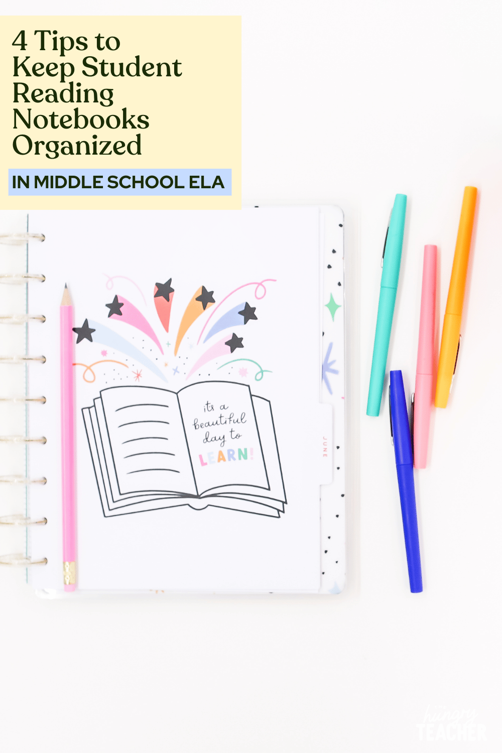 4 Tips to Keep Student Reading Notebooks Organized