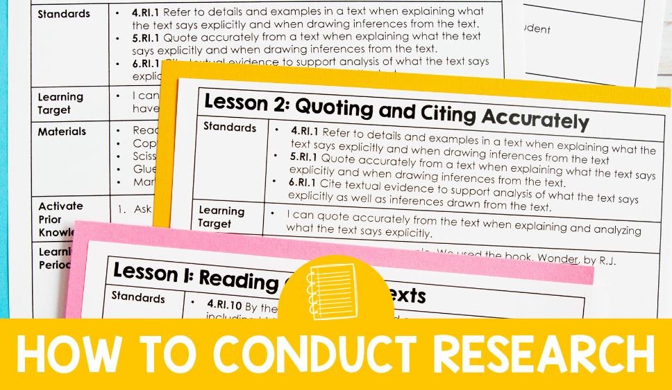 Teach Students How to Effectively Conduct Research