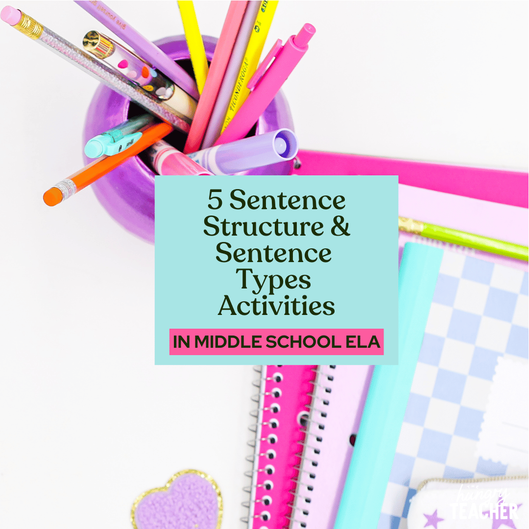 5 Sentence Structure & Sentence Types Activities