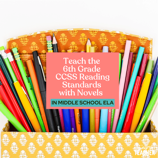 Teach the 6th Grade CCSS Reading Standards with Novels