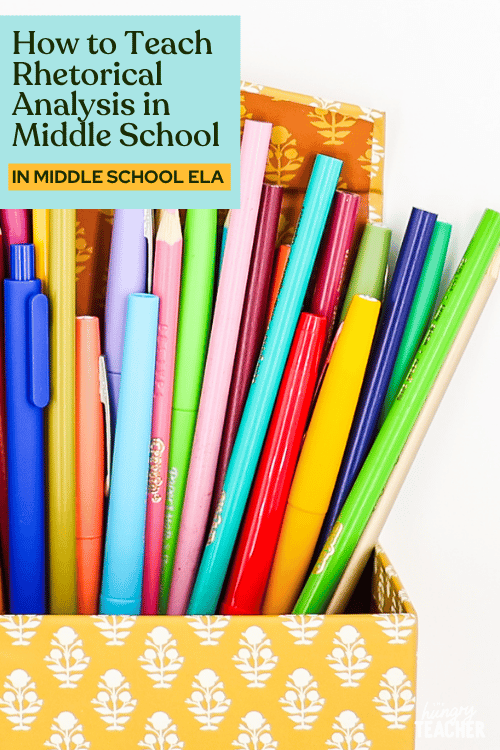 How to Teach Rhetorical Analysis in Middle School