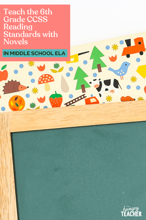 Teach the 6th Grade CCSS Reading Standards with Novels