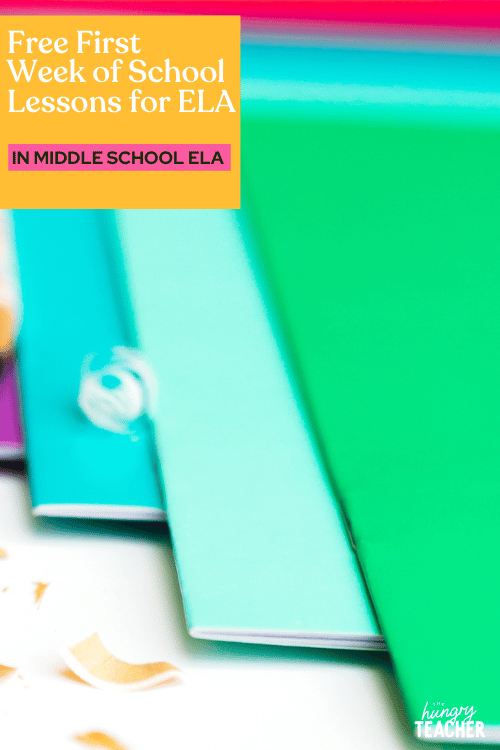 Free First Week of School Lessons for ELA