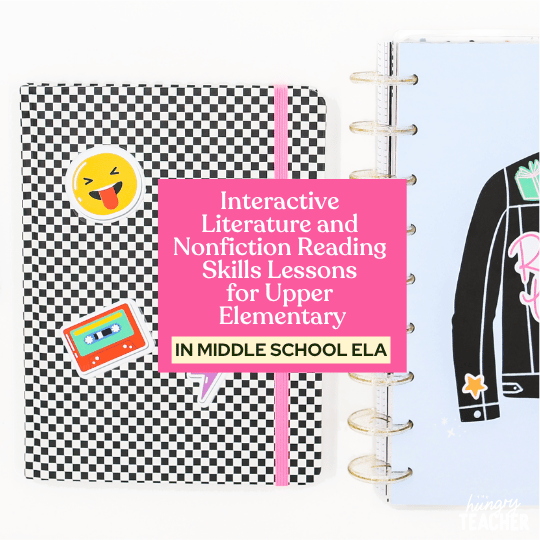 Interactive Literature and Nonfiction Reading Skills Lessons for Upper Elementary