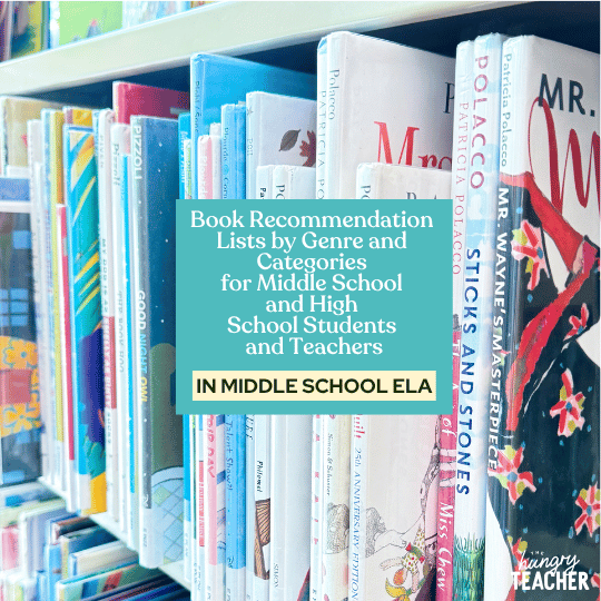 Book Recommendation Lists by Genre and Categories for Middle School and High School Students and Teachers