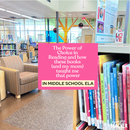 The Power of Choice in Reading and how these books (and my mom) taught me that power