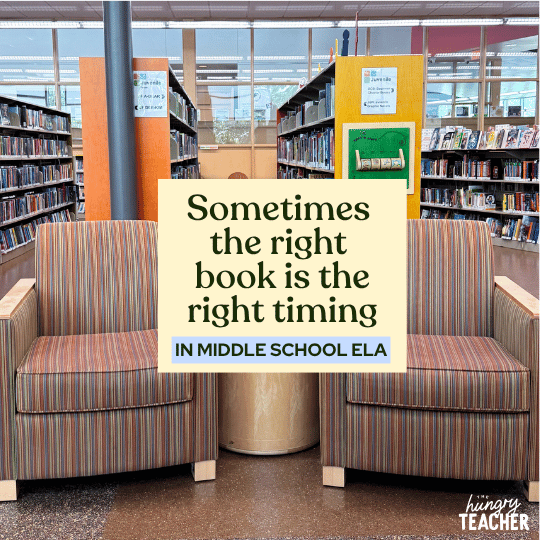 Sometimes the right book is the right timing