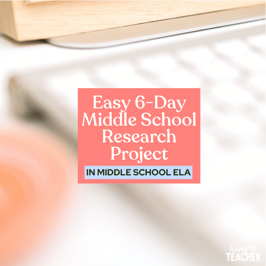 Easy 6-Day Middle School Research Project