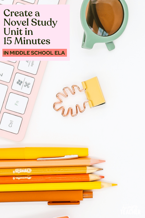 Create a Novel Study Unit in 15 Minutes