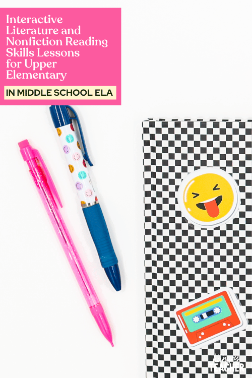 Interactive Literature and Nonfiction Reading Skills Lessons for Upper Elementary