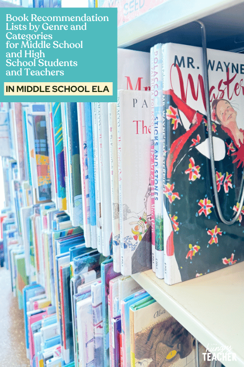 Book Recommendation Lists by Genre and Categories for Middle School and High School Students and Teachers